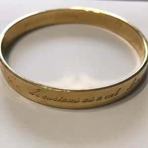 Kate spade This is the year to gold bangle